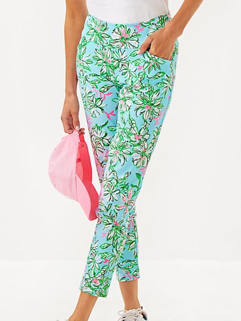 Lilly Pulitzer Luxletic Corso Athletic Golf Pants Lil Sun of a Bun Size 0 NWT